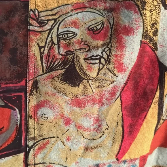 Mirror Image Picasso Art Style Jacket size XL - Picture 10 of 16